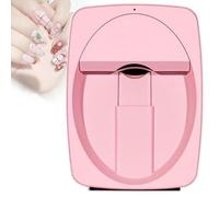 Digital Mobile Nail Art Printer Machine Kit-Nail Printer,3D Nail Art Digital Mobile Printer for Salon&Home-WiFi/DIY Design/30s Fast Print Cure(Pink)