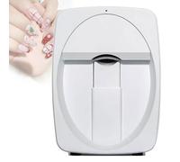 Digital Mobile Nail Art Printer Machine Kit-Nail Printer,3D Nail Art Digital Mobile Printer for Salon&Home-WiFi/DIY Design/30s Fast Print Cure(White)