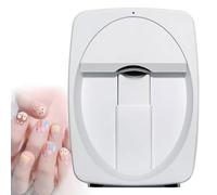 Digital Mobile Nail Art Printer-Portable Nail Painting Machine 3D Nail Printer Machine Support WiFi/DIY,Printing and Rying as One, for Beauty Personal Care for Girls' Home Nails(White)