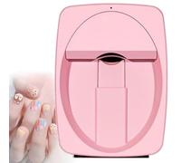 Digital Mobile Nail Art Printer-Portable Nail Painting Machine 3D Nail Printer Machine Support WiFi/DIY,Printing and Rying as One, for Beauty Personal Care for Girls' Home Nails(Pink)