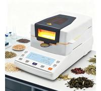 Digital Moisture Analyzer, Halogen Moisture Analyzer, 110g Capacity, Heating Range 40-199°C, 1-99 Min Timing, Ideal for Food, Grain, Pharmaceutical, Chemical, Soil Labs