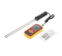 Digital Moisture Meter GM640 Grain Moisture Temperature Meter Portable LCD For Wheat Rice Corn Beans Soft Silicone Shell