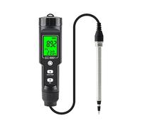 Digital Moisture Tester, Digital EC/Temp Soil Tester 0.00~10.00mS/cm Conductivity Meter Sensor Earth Analyzer with ATC Planting Garden Outdoor(EC-8801BB)