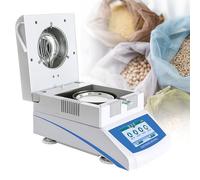 Digital Moisture Tester, Precision Halogen Moisture Meter, Touch Screen Readability 0.02%, Fast Measurement Lab Device, 50g/1mg, Accurate and Reliable Performance