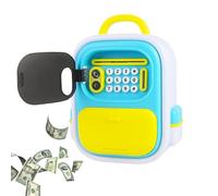 Digital Money Bank, Money Bank with Password - Backpack Shaped Coin Bank Box - Auto Scroll Cash Power Bank Box