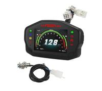 Digital Motorcycle Meter Instrument Panel With Water Temperature Oil Level Mileage Moto Dashboard For 2/4 Cylinder Dashboard Tachometer Gauge