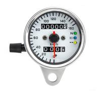 Digital Motorcycle Speedometer with Dual Odometer and Neutral Turn Signal Indicator, 12V Waterproof Gauge for Fitment, High LED