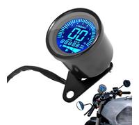 Digital Motorcycle Tachometer - Waterproof LCD Motorcycle Odometer with Bracket,10000 RPM, DC 12V Speed Odometer Replacement for Motorcycle