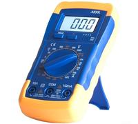 Digital Multimeter, 1999-Count LCD Display Handheld Tester for DC/AC Voltage Current Resistance Diode Transistor Testing Students and DIY Repair