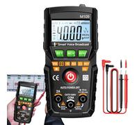 Digital Multimeter,4000-count Voltage Current Meter | Electronic Measuring Tool with Auto Voice Broadcast for Electricians Household Outlet Equipment Debugging Engineering Automotive Repair