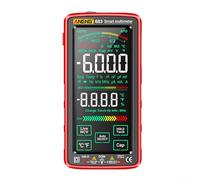 Digital Multimeter 6000 Counts, Smart Auto-Ranging Tester with NCV Live Wire Detection, Rechargeable USB Battery, VA Touch Screen, Anti-Burn Fuse, Flashlight, S(Black)