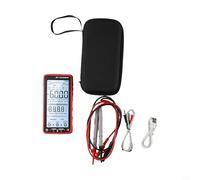 Digital Multimeter 681 with 6000 Counts LCD Backlit Display NCV Non- Voltage Detection Rechargeable Li-Battery USB Charging for Industrial Use(RED)