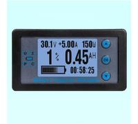 Digital Multimeter, 8-120V Battery Tester with Shunt for 100A/200A/300A/500A Current, Real-Time Voltage Power Capacity Monitor, 12864 LCD Display for EV Solar Charging Discharging Analysis