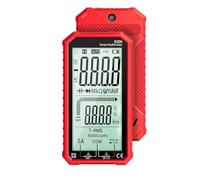 Digital Multimeter AC/DC Ultraportable LCD Display True-RMS Multimeter Auto-Ranging With Amp Volt Ohm Multi Tester(Rosso)