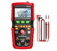Digital Multimeter, Accurate 4000-Count Display, ABS, Auto Voice Broadcast Electronic Equipment, Professional Smart Multimeter, Ohm Testers Meters Tools, for Electricians