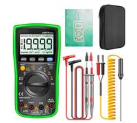 Digital Multimeter, AN870 19999 Counts Autorange Tester with NCV Detection, Backlit LCD, Silicone Case for Electrical Repair(green)