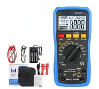 Digital Multimeter and Insulation Resistance Tester 2 in 1 Megohmmeter Function for Electrical Diagnostics with Large Backlit Display and Rechargeable Battery