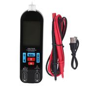 Digital Multimeter Auto Ranging LCD Display 1999 Counts Professional Handheld Voltage Tester for Electricians Engineers Technicians ABS Material with USB Cable Probes