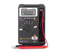 Digital Multimeter,Auto Ranging Pocket Multi Tester Battery Voltage Tester with LCD Backlight Display; Ohmmeter/Voltmeter Tester AC/DC Voltage Resistance Capacitance Frequency for Lab Home School