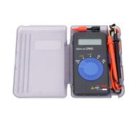 Digital Multimeter Card Type Portable Slim Volt Meter Ohmmeter 500V AC DC and 41.99M Ohm Resistance Measurement Tool with CAT III 300V Safety Rating and Integrated Test Pens