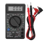 Digital Multimeter, DT830D Mini LCD Display Digital Multimeter Voltmeter Ammeter Ohmmeter Testing Instrument with Test Leads, Pocket Portable Meter Equipment Industrial