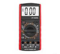 Digital Multimeter DT9205A with Auto Range Function for Voltage Current Resistance Capacitance Diode Transistor Evaluation CAT III 1000V Rated