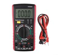 Digital Multimeter DT9205A with LCD Display, AC DC Voltage Current Tester, Auto Power Off, Silicone Sheath, Back Stand for Home Industrial Use