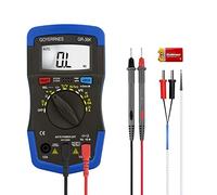 Digital Multimeter GR-36K Auto-Ranging Voltmeter Ohmmeter 4000 Counts Voltage Tester Measures Voltage Current Amp Resistance Diodes Continuity Duty-Cycle Capacitance Temperature for Automotive