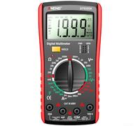 Digital Multimeter High Accuracy Auto Ranging Electrical Tester with Protective Case and Stand for Professional Home Use Red