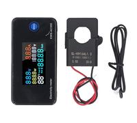 Digital Multimeter LCD Display Energy Tester AC Voltage Current Power Temperature Meter with Split CT 7 in 1 Multifunctional Energy Meter for Industrial Mining Enterprises