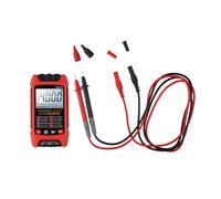 Digital Multimeter M117 Auto-Ranging 4000 Count True RMS NCV Voltage Detection, Live/Neutral Wire Dual Flashlight & Backlight Silicone Protective Cover(Red)
