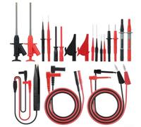 Digital Multimeter Probe Kit with Tweezer Design for SMD Testing, Automotive Electrical Component Diagnostics, Compatible with Digital Analog Clamp Meters
