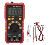 Digital Multimeter Professional Smart Tester Voltage Capacitor Ohmmeter AC DC 600V 10A 20mΩ with Non Slip Sleeve for Electricians Engineers Technicians ABS Material