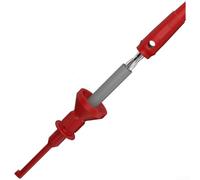 Digital Multimeter Test Hook with 2 mm 4 mm Banana Plug, Retractable Test Tip for CAT III 1000 V, Gold-Plated Contacts Made of Copper and PA Plastic, Red/Black