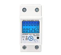 Digital Multimeter Voltage Meter Single Phase Watt KWh Power Din Consumption Wattmeter Monitors Current