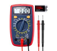 AstroAI Digital Multimeter Voltmeter Ohmmeter Ammeter Multi Tester Meter with Backlit LCD Electronic Test Meter Measures Voltage, Current, Resistance; Tests Continuity, Diode（Blue）