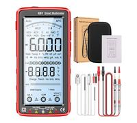 Digital Multimeter with 6000 Counts LCD Display, NCV Tester & Rechargeable Li-Battery, USB Charging, Backlit Screen, Flashlight, Data Retention, for AC/DC Voltage, Resistance, Diode, Tempera