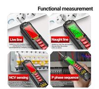 Digital Multimeter with Backlight Display for Automotive AC/DC Voltage Testing, Short Circuit & Open Circuit Detection, Compatible with Car Char