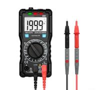 Digital Multimeter with LCD Display, 600V AC/DC Voltage Meter, 10A Current Tester, Auto Range & Manual Mode, Built-in Flashlight, for Circuit Diagnostics