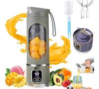 Digital Multimode Juicer Blender - Smart LED Display, Diet-Friendly, Leak Proof Design for Smoothies Liquid Diet, Shakes & Food, Mini Electric Juice Cup for Home & Lemon Juicer, 450ml (Green)