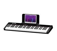 Digital Musical Keyboard Piano 61 Key Weighted Velocity Sensitive Keys Electronic Keyboard Instrument Portable Electronic Keyboards (Color : 01)