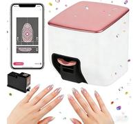 Digital Nail Art Printer with Intelligent Edge Recognition and Fast 10-Second Painting, Automatic Color Application for Professional and Home Use