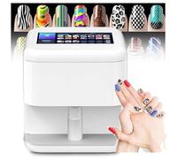 Digital Nail Printer, 3D Intelligent Nail Printing Machine with Touch Screen, WiFi/DIY Support, AI Nail Recognition, 7-inch HD Screen for Nail Enthusiasts