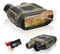 Digital Night Vision Binoculars 7x31mm Zoom 1300ft Completely Darkness Viewing Range Portable Infrared Camera with 4" Large Screen and 32GB TF Card Take Images/Videos for Hunting Surveillance