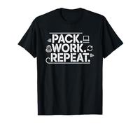 Digital Nomad Suitcase Laptop Passport Packing Up Identity T-Shirt