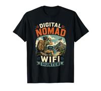 Digital Nomad WiFi Hunter Remote Work Lifestyle Pride T-Shirt