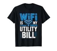 Digital Nomad WiFi Utility Bill Remote Worker Funny Internet T-Shirt