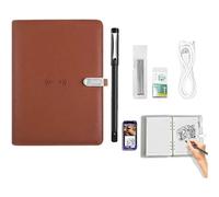 Digital Notebook Pro V2 with Smart Pen & 16GB USB Drive-Real-Time Sync for Notes,Drawing & Learning,Perfect for Office B Brown