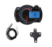 Digital Odometer Tachometer Instrument Universal For Motorcycle 299KM/H 7Colors For Sp&eed Gauge Meter Sensor Set Dashboard Tachometer Gauge