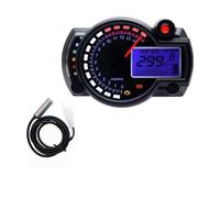 Digital Odometer Tachometer Instrument Universal For Motorcycle 299KM/H 7Colors For Sp&eed Gauge Meter Sensor Set Dashboard Tachometer Gauge